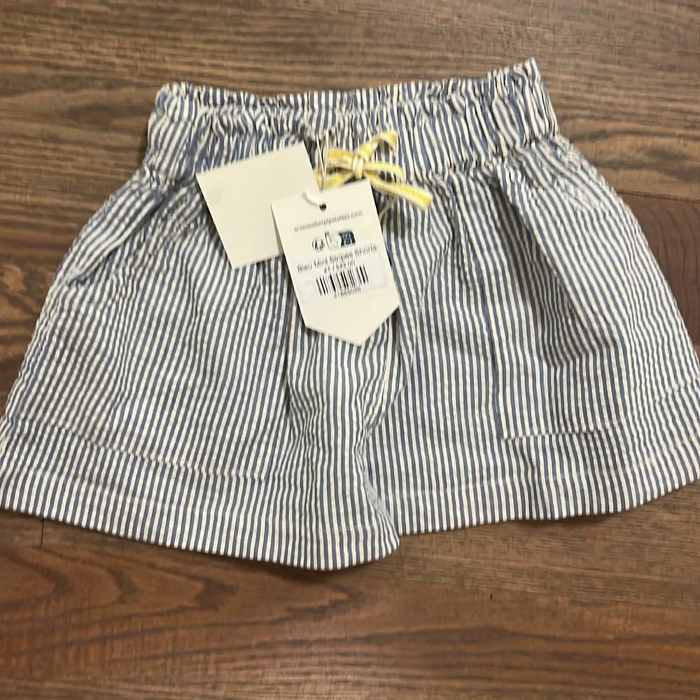 Arsene & Les Pipelettes Seersucker Shorts 4T NWT